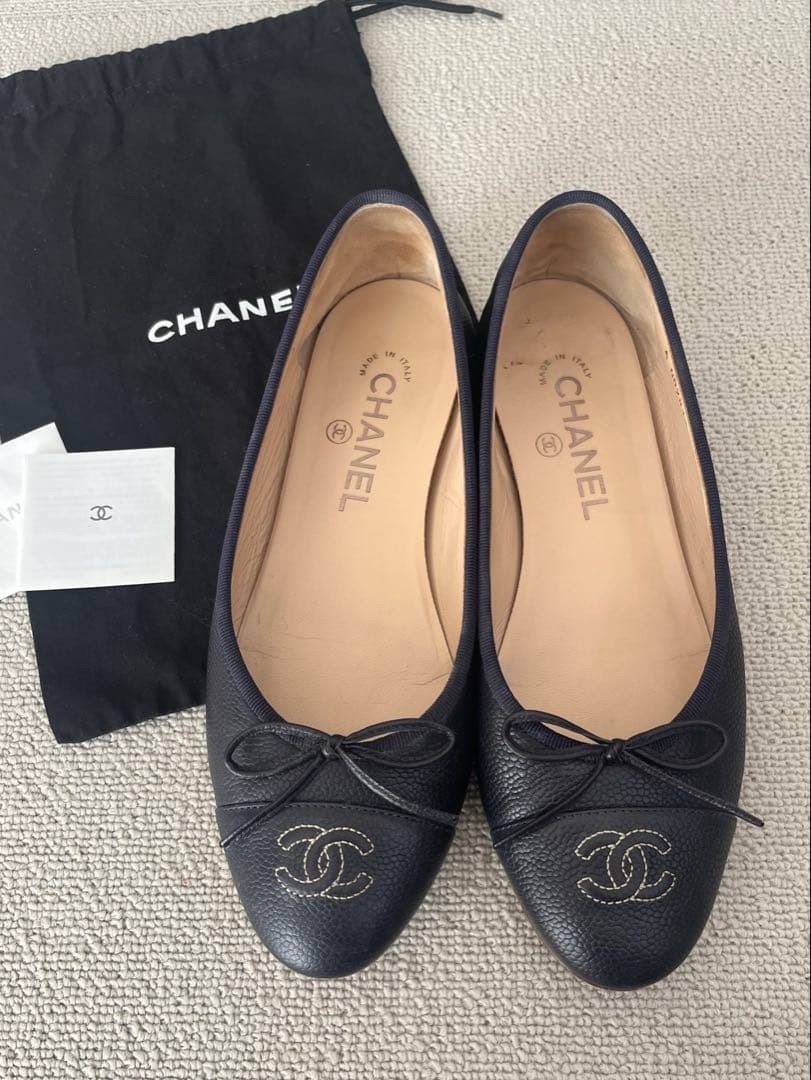 【CHANEL】バレリーナパンプス　24cm