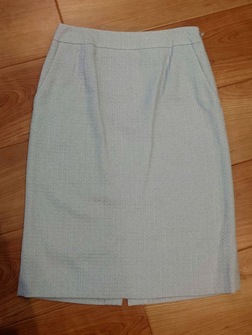 【グリーン レーベル リラクシング 】フォーマルセットアップ　ライトグレー