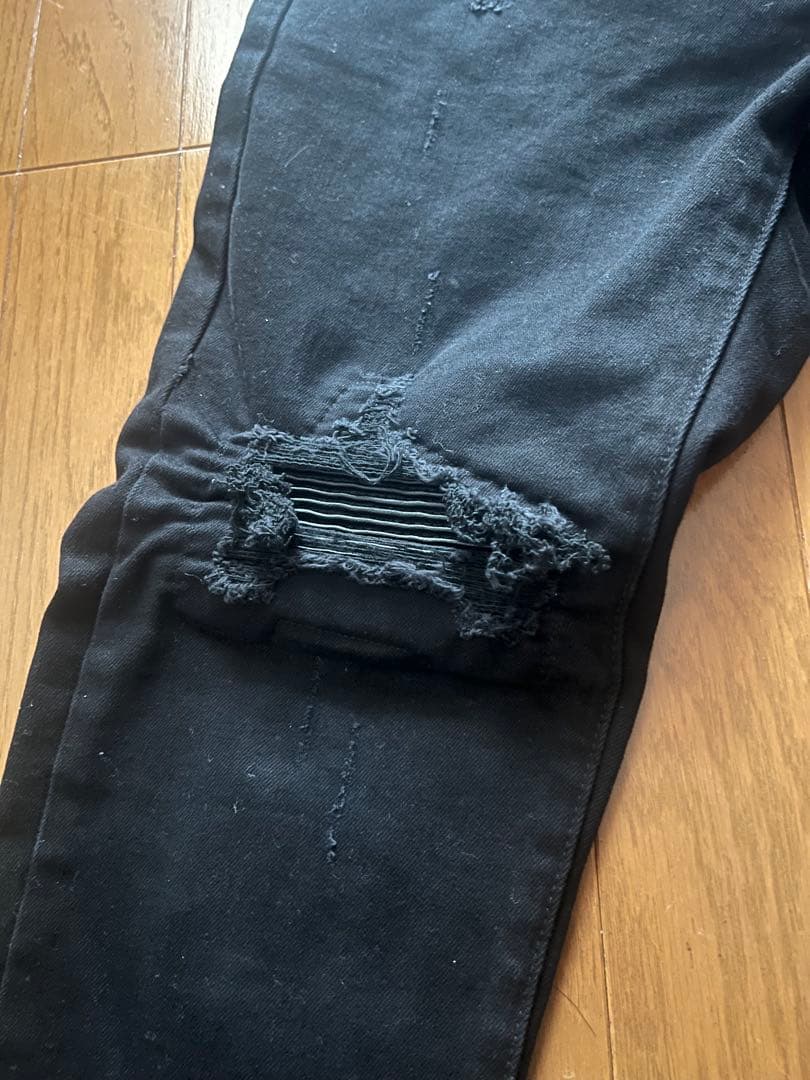 hesntls スリムフィットデニム ブラック 黒 28