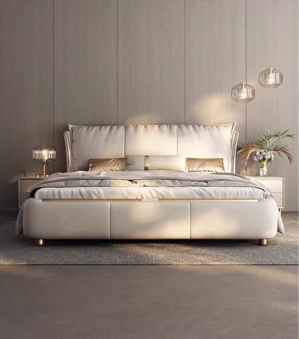 【残り2点】ラグジュアリーベッド｜150×200cm対応｜新品（マットレス付き）