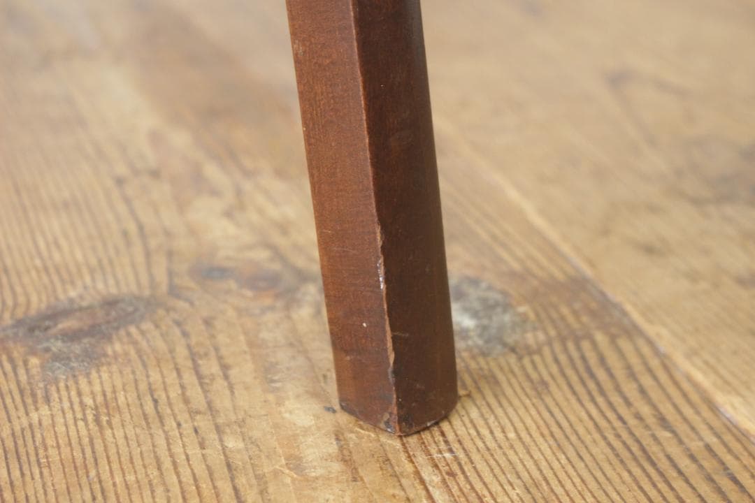 秋田木工 剣持勇 座面張り替え済み スツール No.202 レトロ 椅子 2