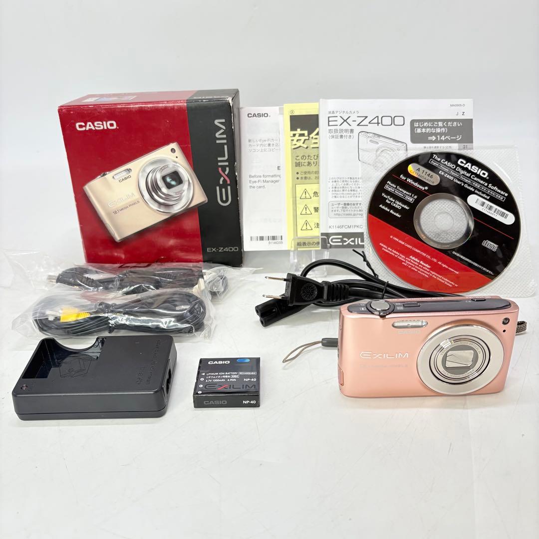 【極美品！・付属品完備】 CASIO カシオ EXILIM EX-Z400ピンク