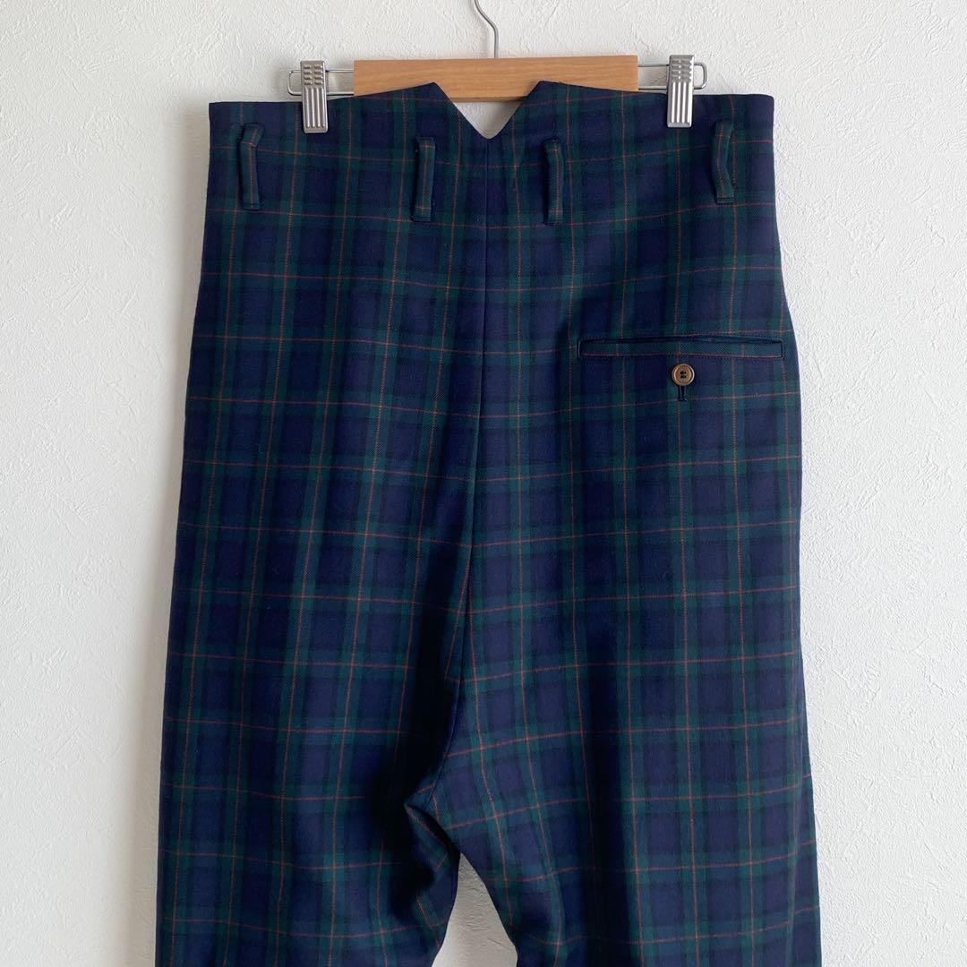 美品Vivienne Westwood MAN ウール チェック サルエルパンツ