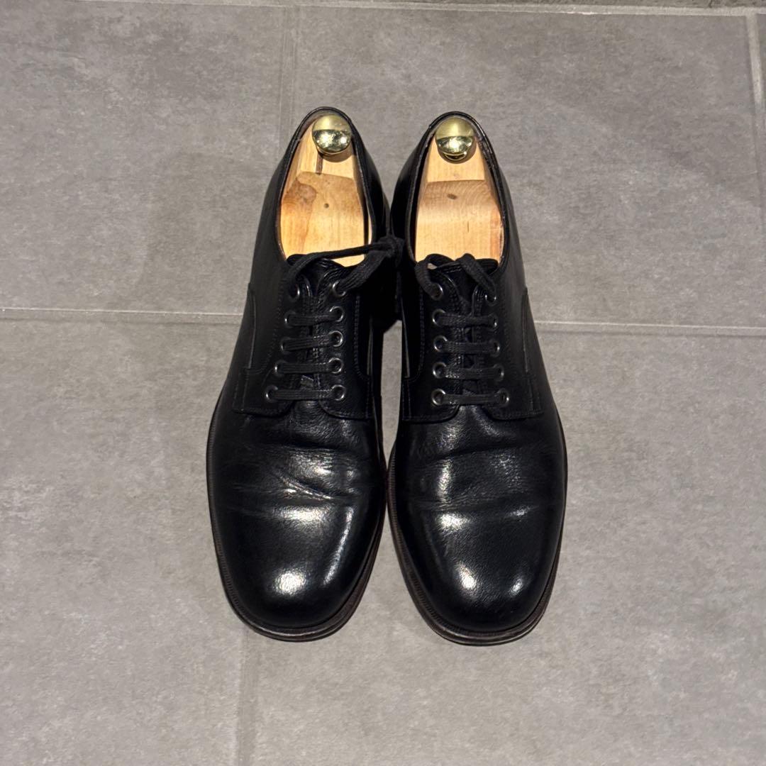 s*a様 名作 LEMAIRE スクエアトゥ ダービー 42 黒 バッファローレ