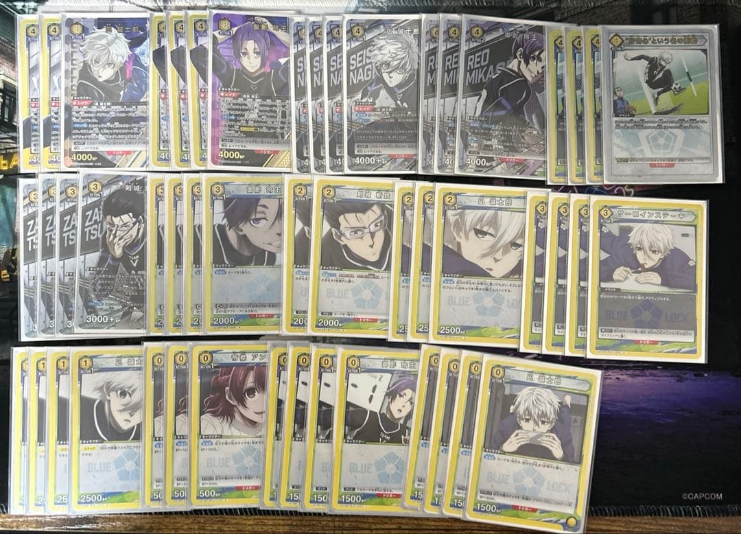 UNION ARENA ブルーロック　黄　凪　玲王　デッキ　準　フルパラ