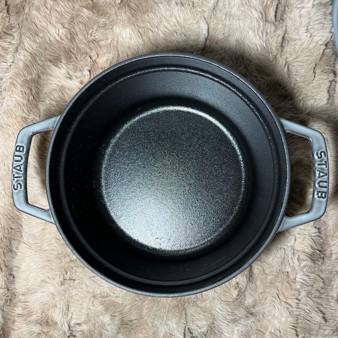 staub ピコ ココット ラウンド グレー 40509-304