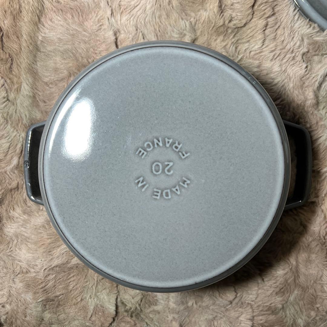 staub ピコ ココット ラウンド グレー 40509-304