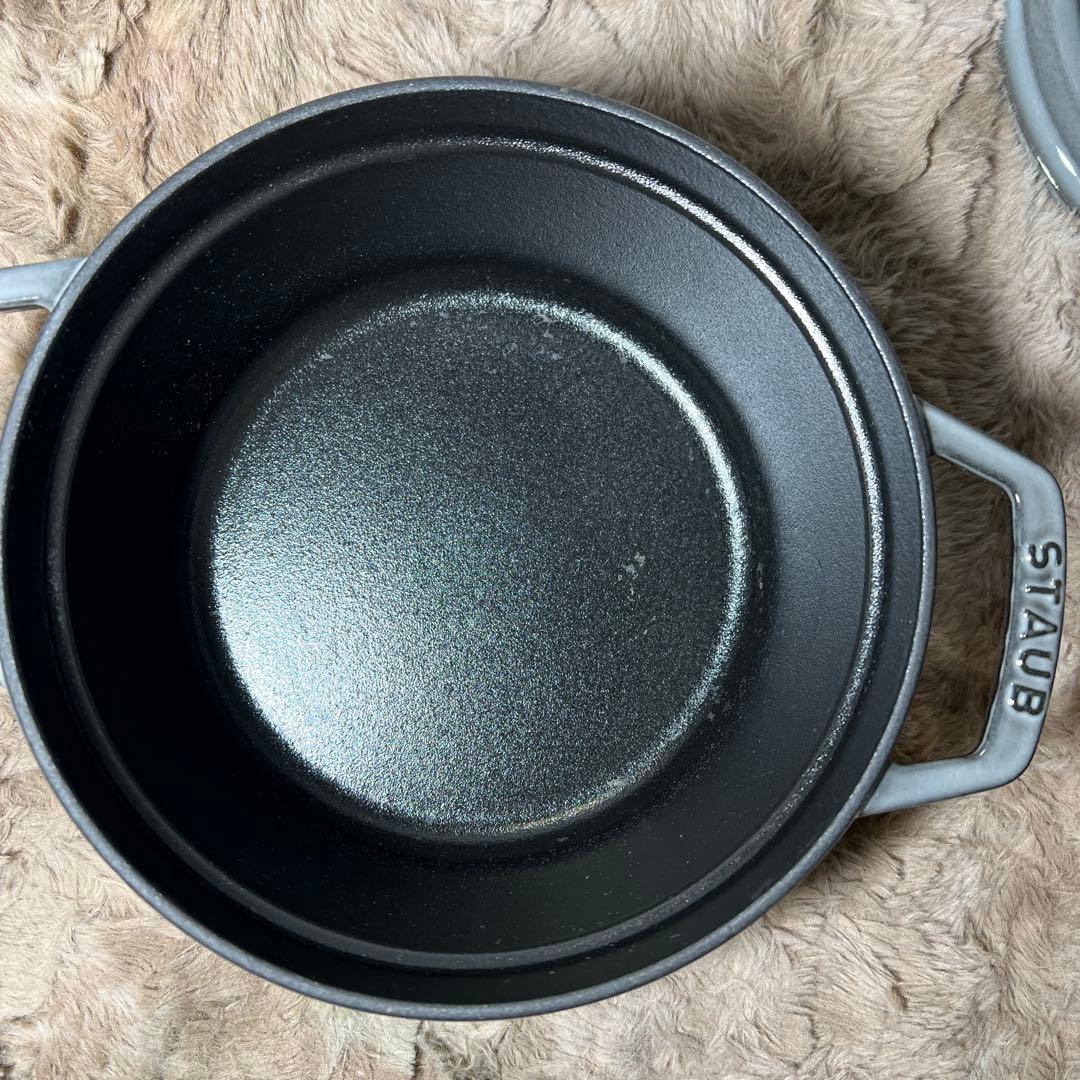 staub ピコ ココット ラウンド グレー 40509-304