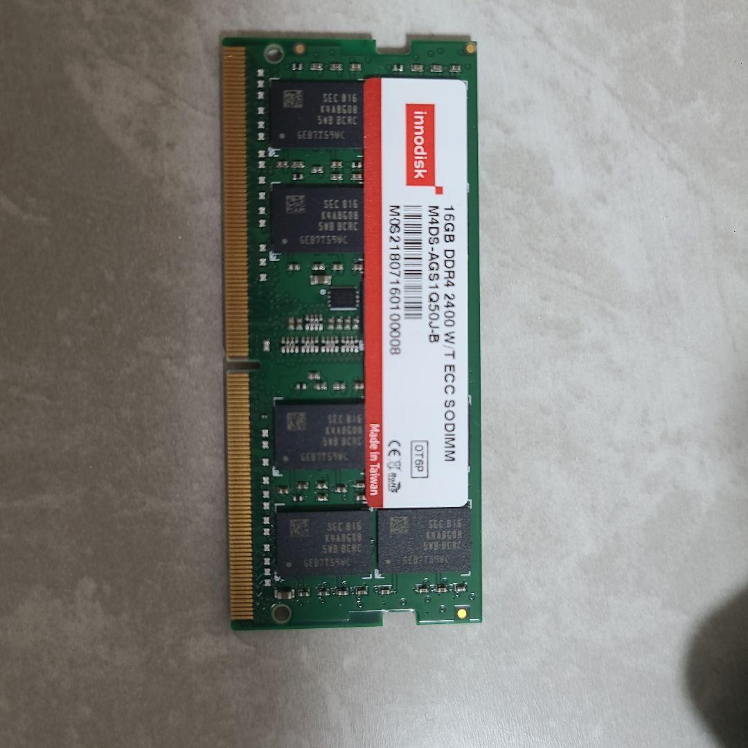 メモリー 16GB DDR4-2400 ECC SODIMM