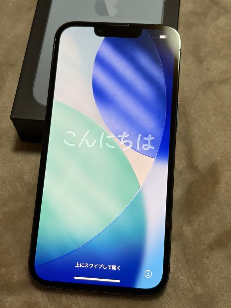 Apple iPhone 13 Pro シエラブルー　バッテリー残量100%