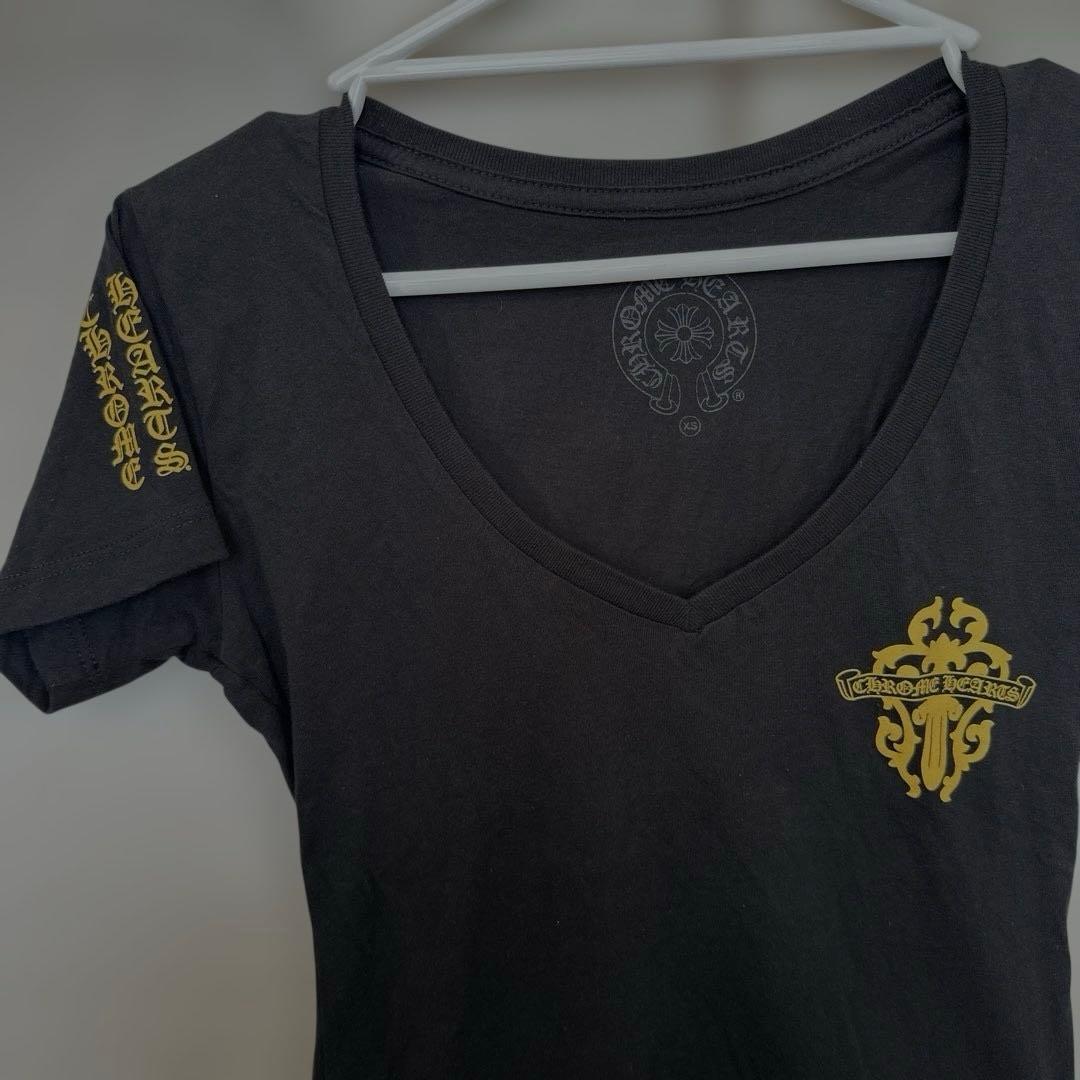 Chrome Hearts VネックTシャツ 黒　xs