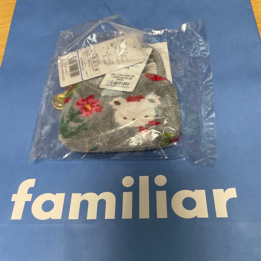 ファミリアFEILER コラボサイドポーチ、ハンカチセット