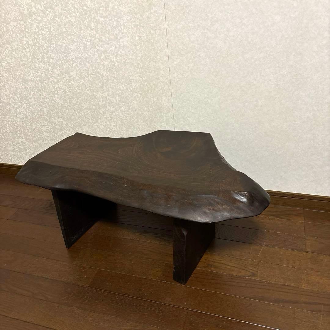 【美品】一枚板 サイドテーブル スツール 用途多数