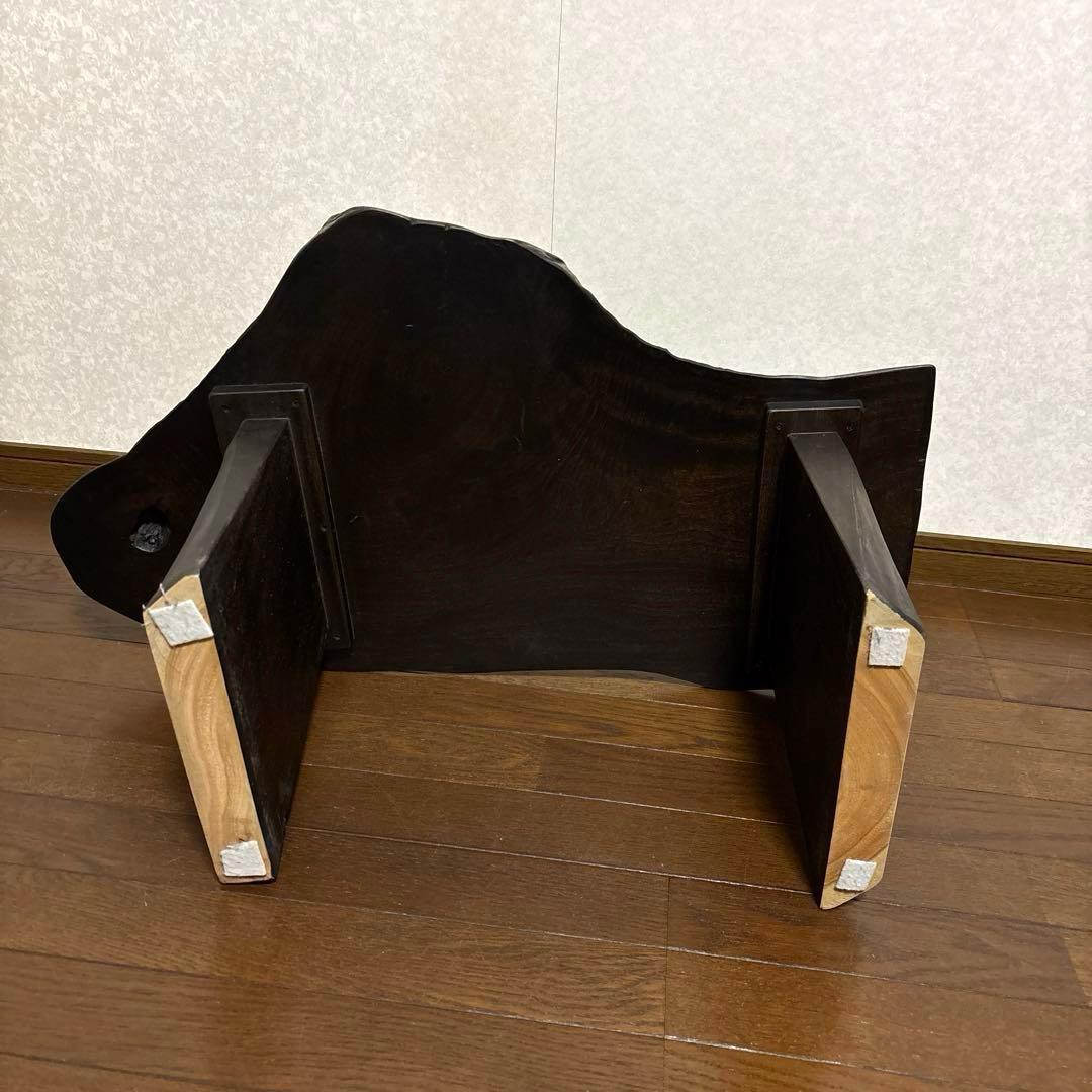 【美品】一枚板 サイドテーブル スツール 用途多数