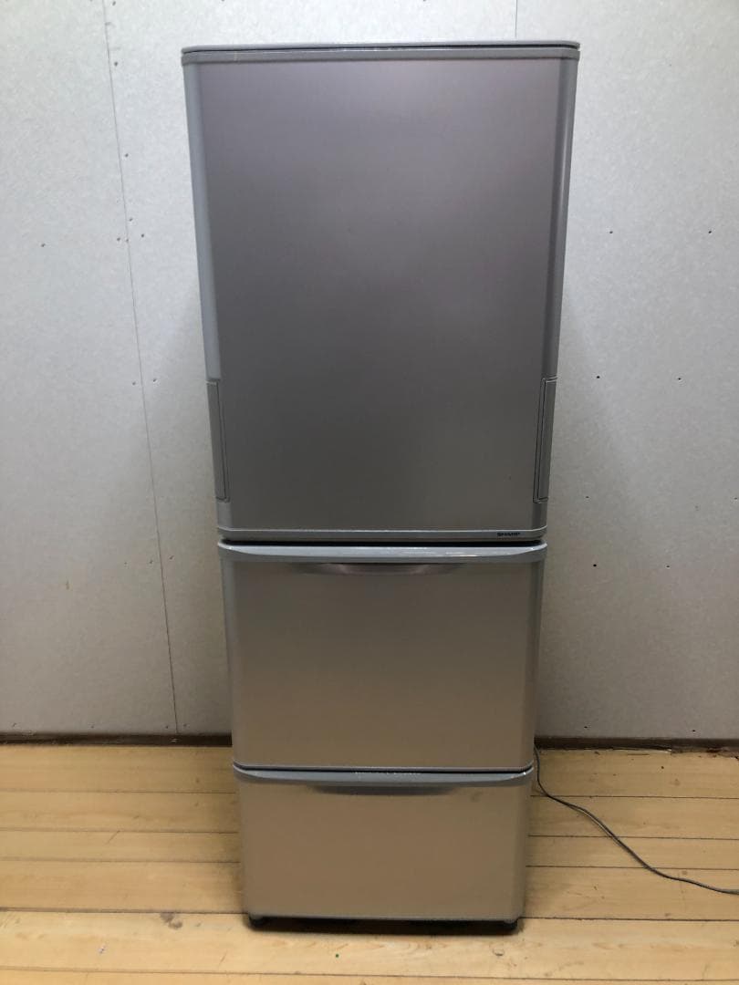 送料無料 シャープ冷蔵庫 SJ‑W351C‑S “どっちもドア”　75015-1