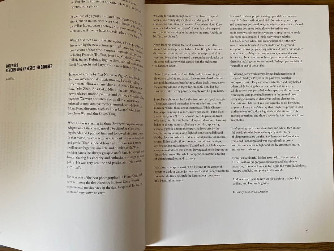 FAN HO PORTRAIT OF HONG KONG 写真集 ファン・ホ