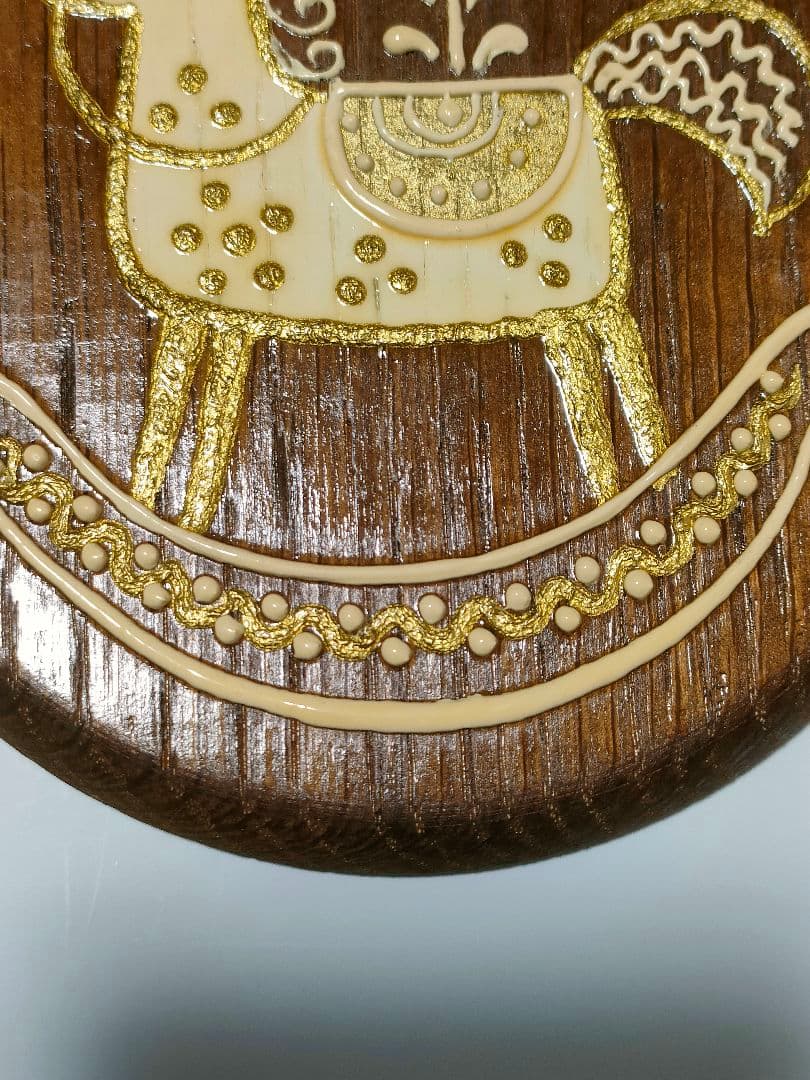 値下げ　ボッセ BOSSE 壁飾り 木馬 GOLD ヴィンテージ アンティーク