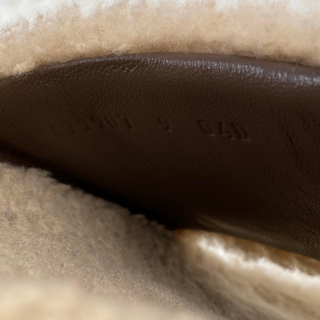 GUCCI ノースフェイス ボア サンダル サイズ9 ロゴ刺繍 レザー 希少