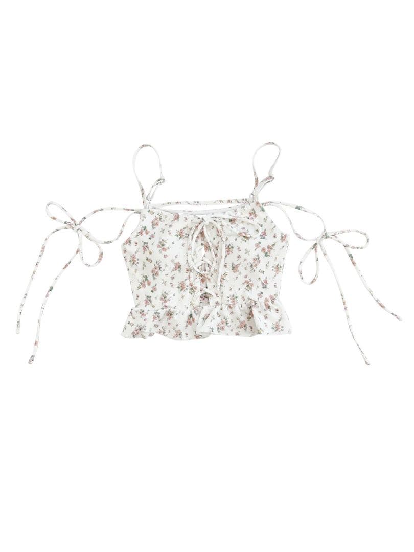 ミシェルマカロン　フラワーフリルビキニ　水着