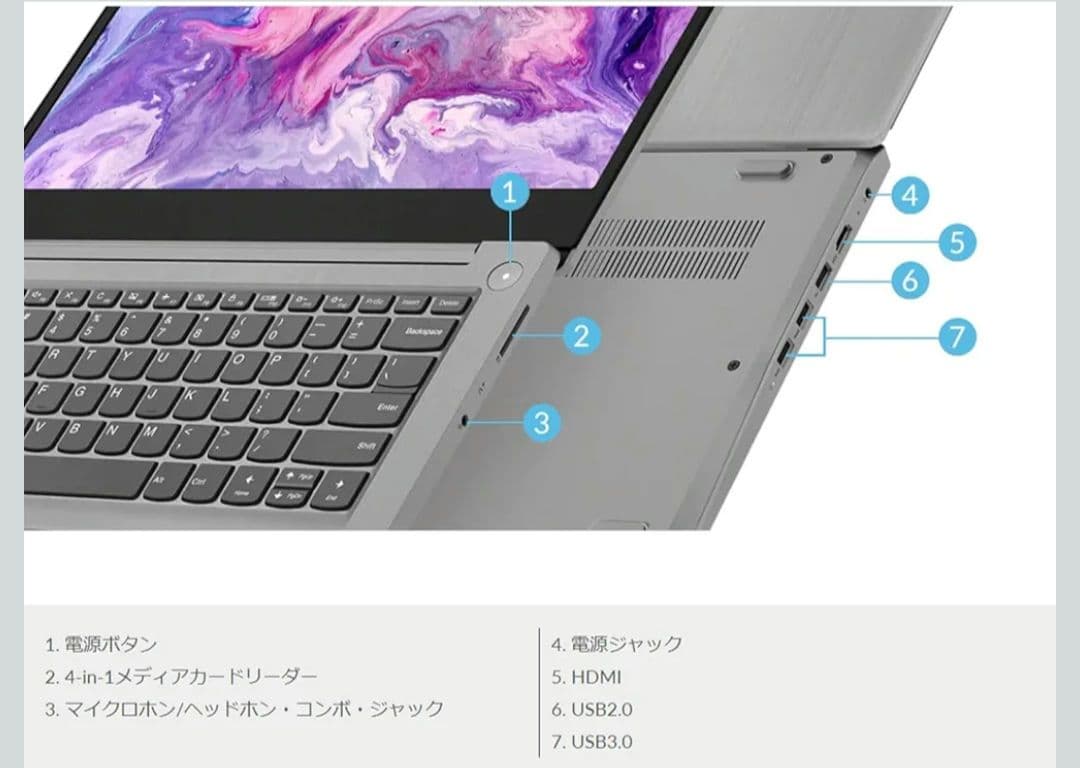 【美品】Lenovo ノートパソコン IdeaPad Ryzen5搭載
