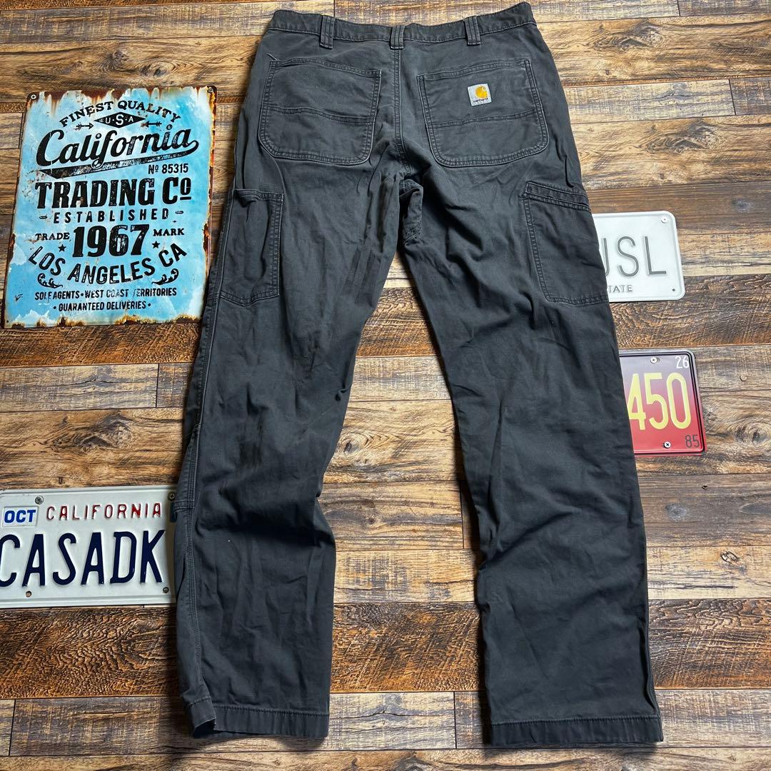 ち*助様 Carhartt ダブルニー ワークパンツ W34 グレー