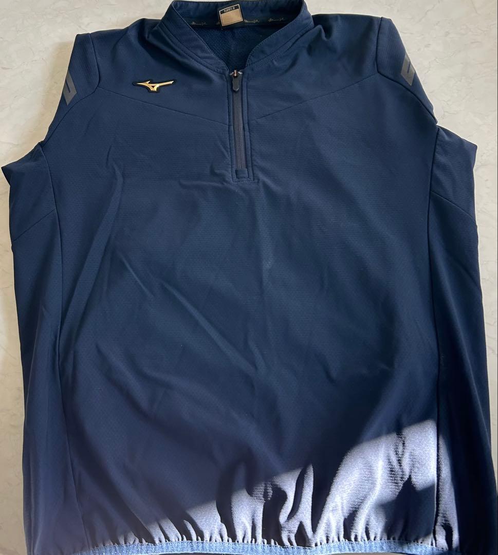 Mizuno Pro ネイビーウェア ジッパー付き　Ｍサイズ