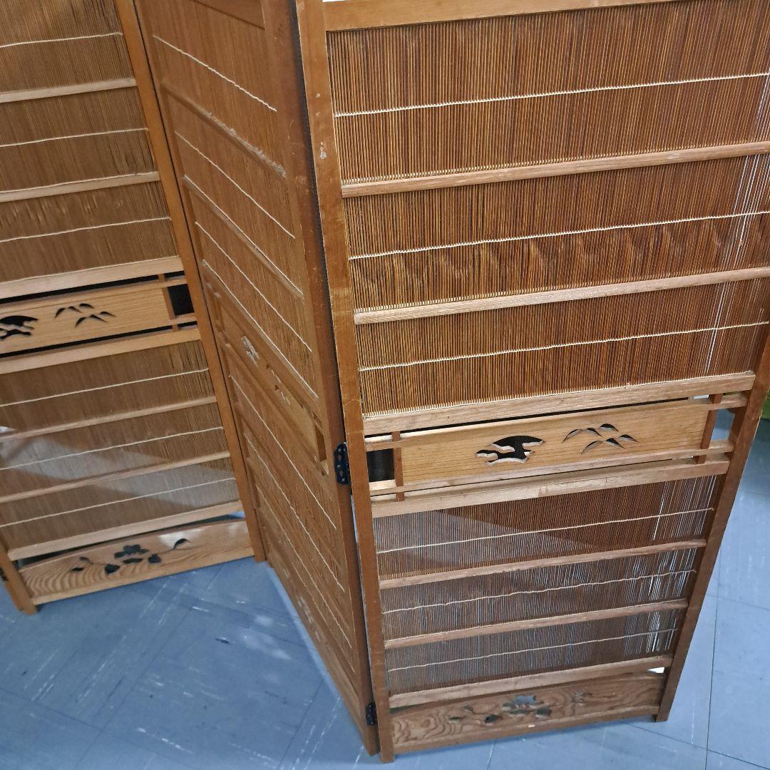 ♡木製４つ折りパーテーション昭和レトロ♡