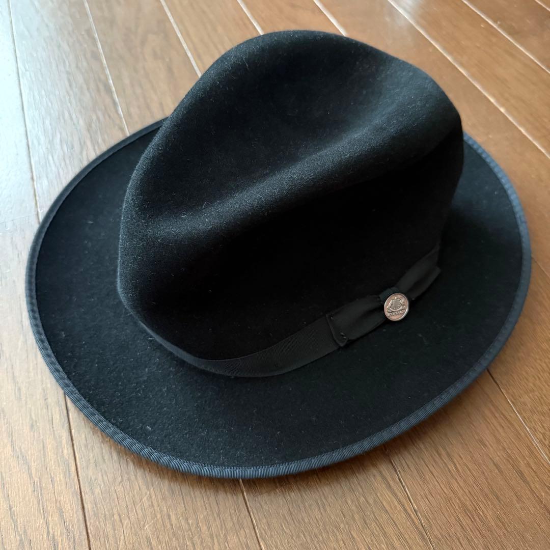 stetson ステットソン ファー フェルト 黒 高級