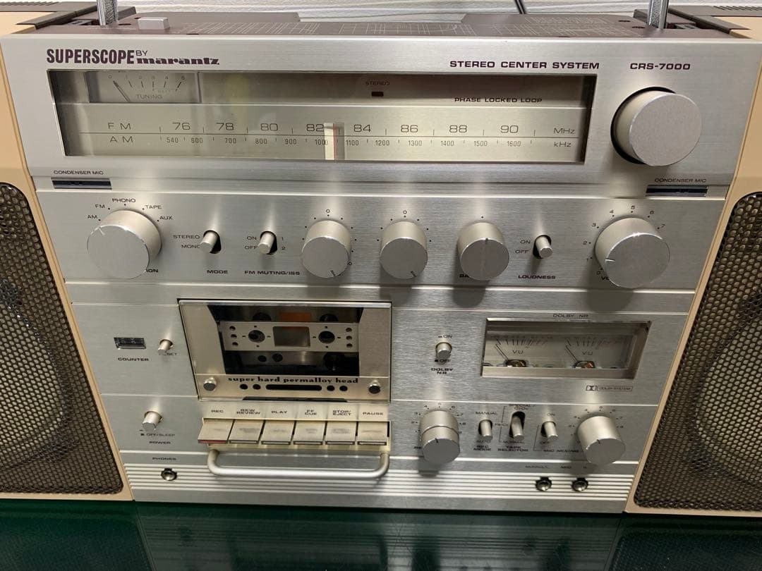 元箱付きMARANTZ マランツ CRS-7000レトロ ラジカセ整備品ラジオ