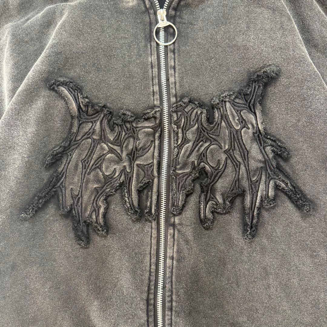 REFLEM レフレム 猫耳ZIPパーカー ジップパーカー フェード加工 人気