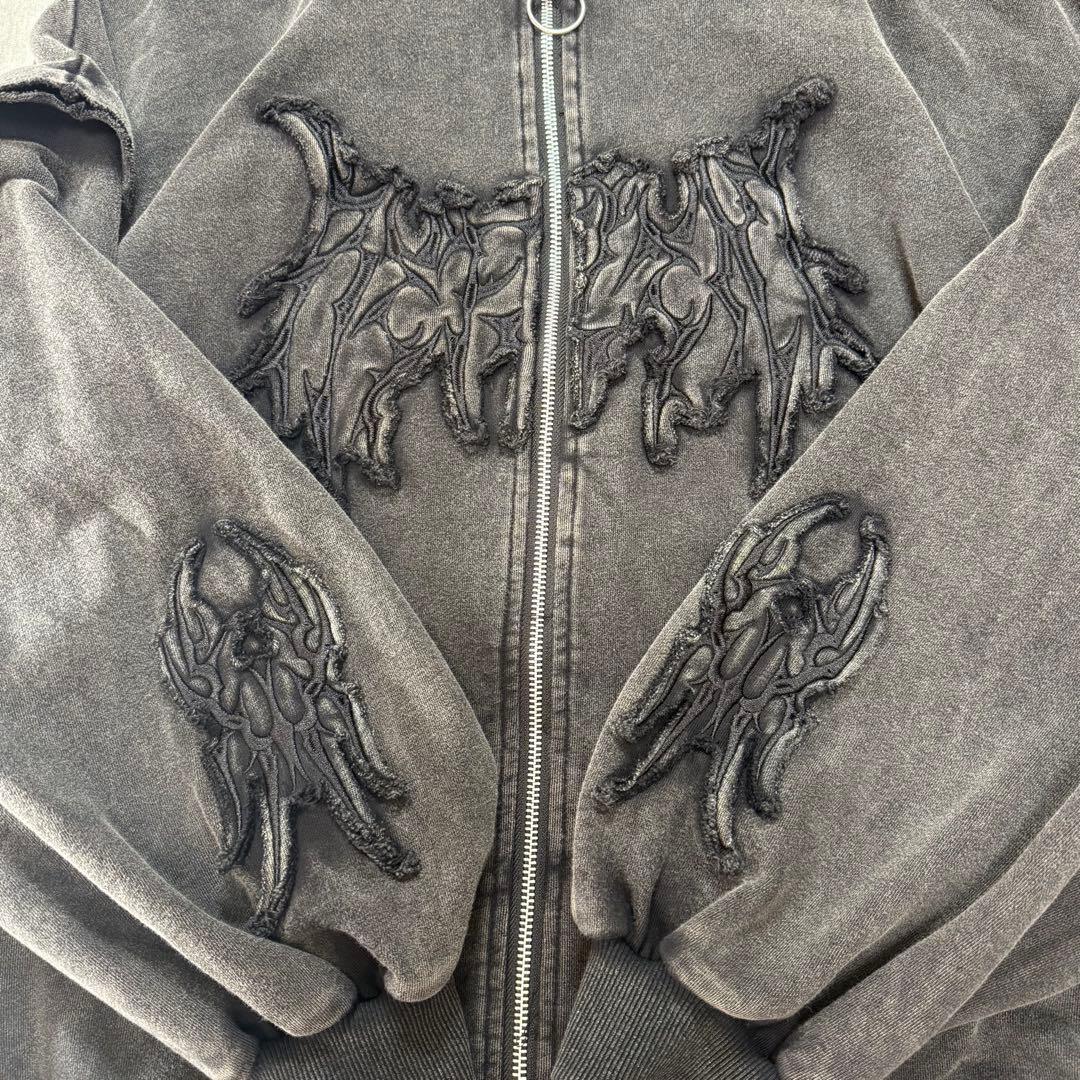 REFLEM レフレム 猫耳ZIPパーカー ジップパーカー フェード加工 人気