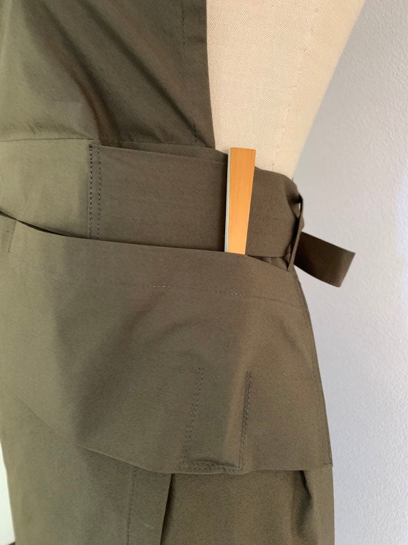 茶道稽古着　二部式　ダークブラウン　cotton混合