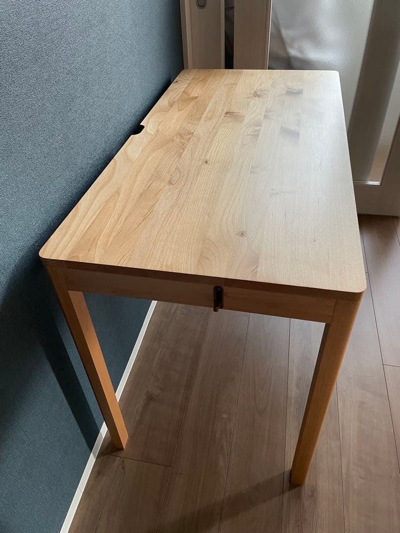 堀田木工☆天然木　軽量デスク　作業台　机　木製デスク 事務机　在宅　学習机