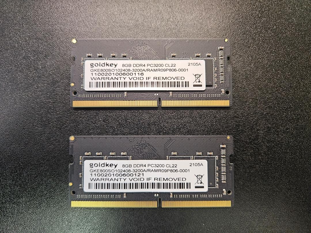 goldkey DDR4-3200 SODIMM 16GB(8GB×2)