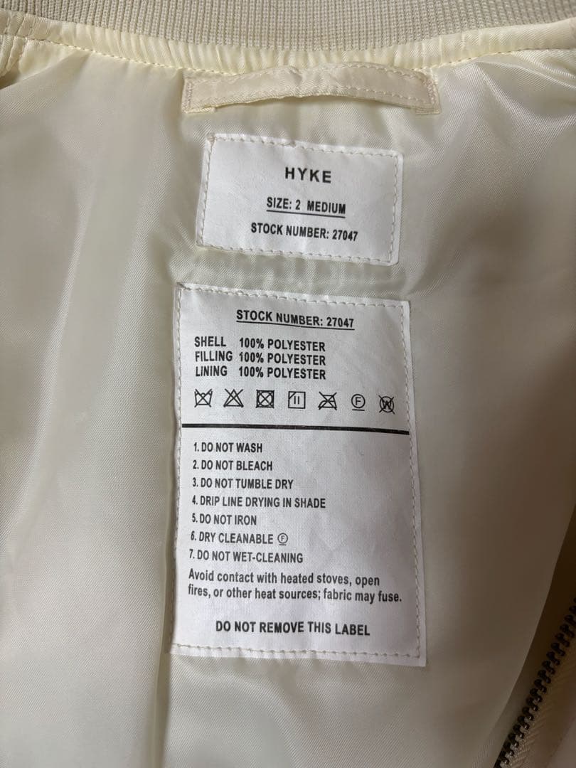 hyke ハイク MA-1 フライトジャケット　リバーシブル