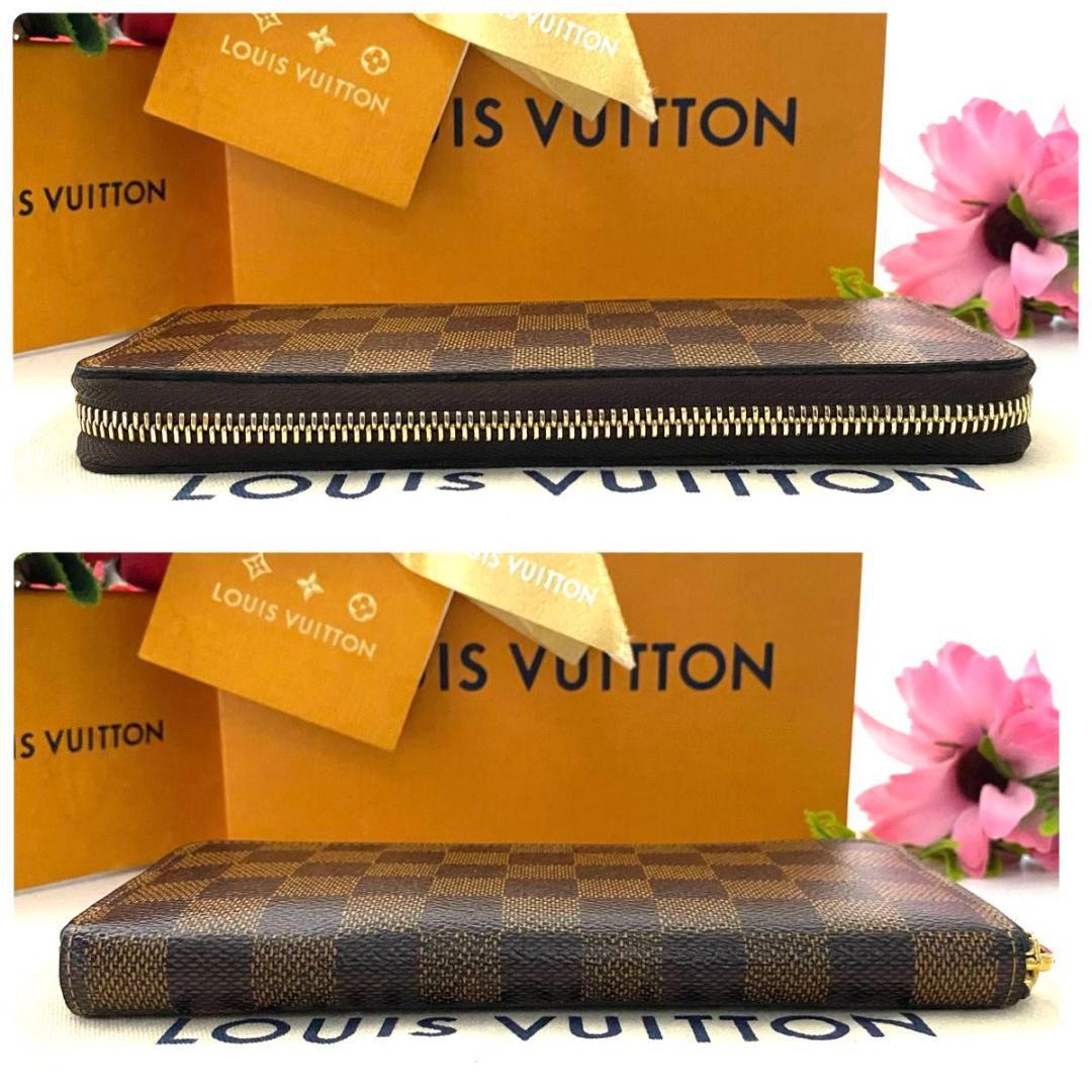 ルイ ヴィトン◎ポルトフォイユ クレマンス ダミエ コクリコ ラウンドファスナー