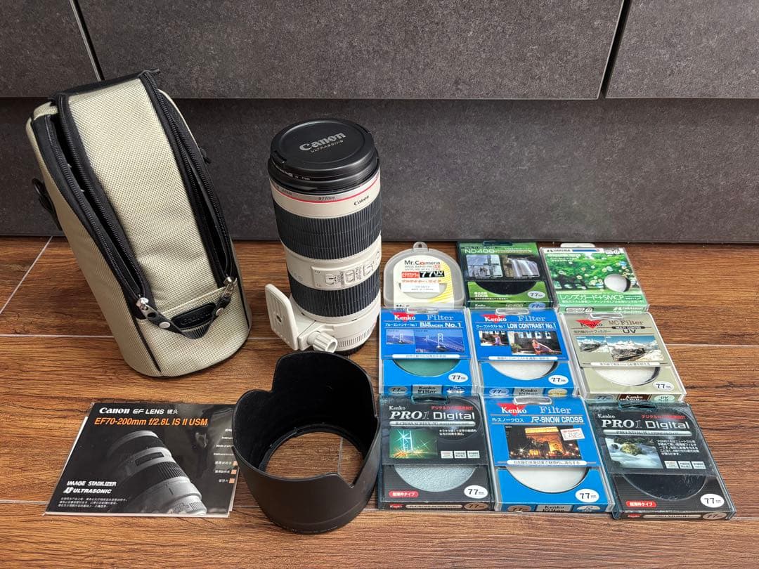 Canon EF70-200mm f/2.8L IS II USMフィルタ9点付
