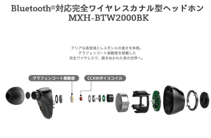 maxell Bluetooth®対応完全ワイヤレスカナル型ヘッドホン