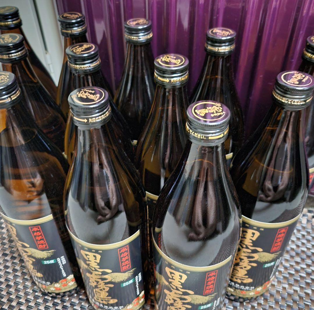 新品未開封【本格芋焼酎黒霧島】25度900ml×12本