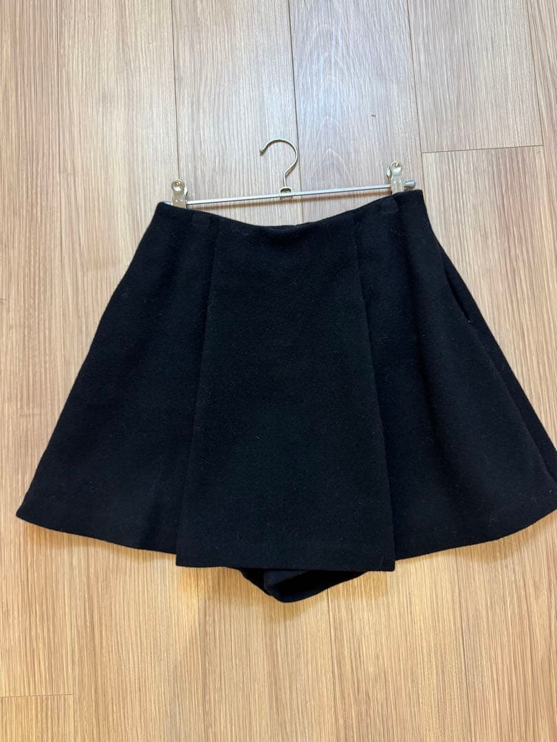 shellerシェリエフレアウールキュロットスカート