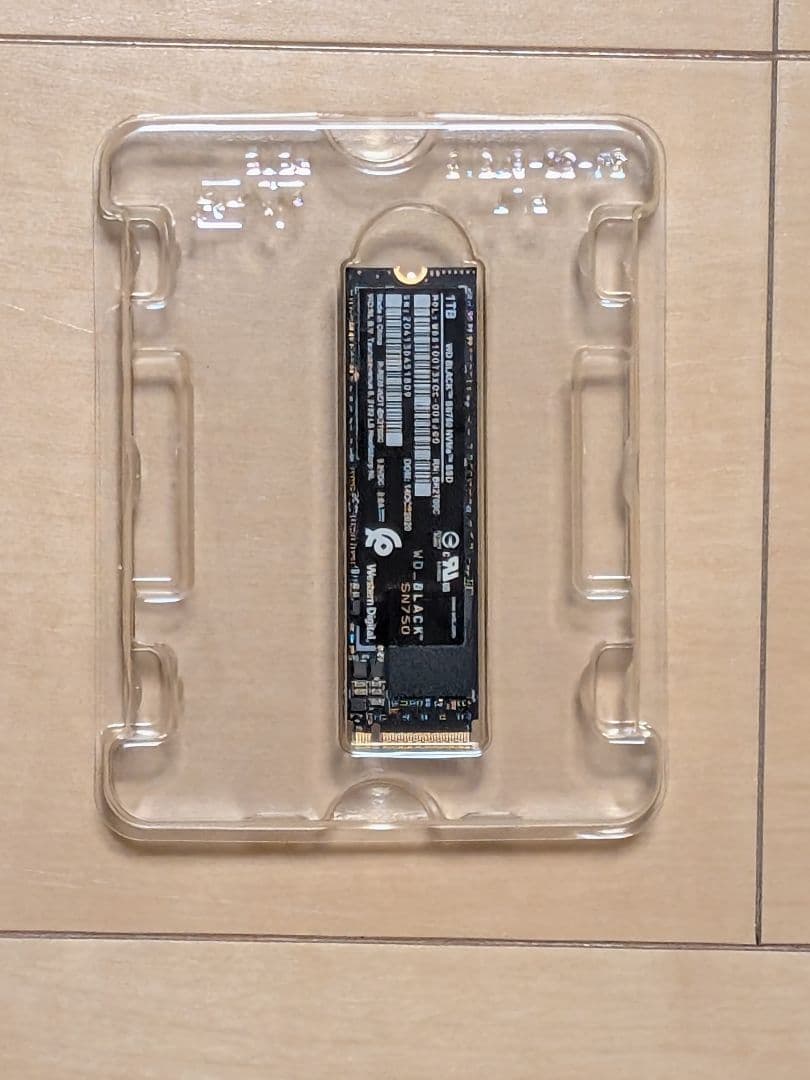 (BEE)WD_BLACK SN750 NVMeSSD　ヒートシンクなし