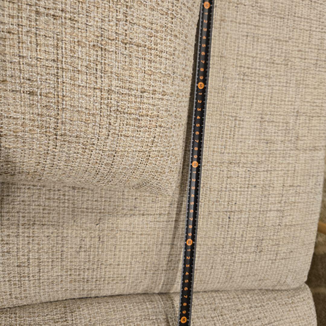 【週末特化！！】【元値10万円以上】ベージュ ファブリック 2人掛けソファ