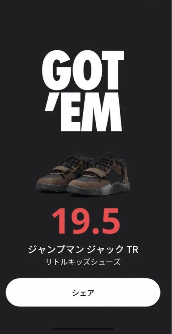 最終価格 Travis Scott Nike PS Jordan Jumpman