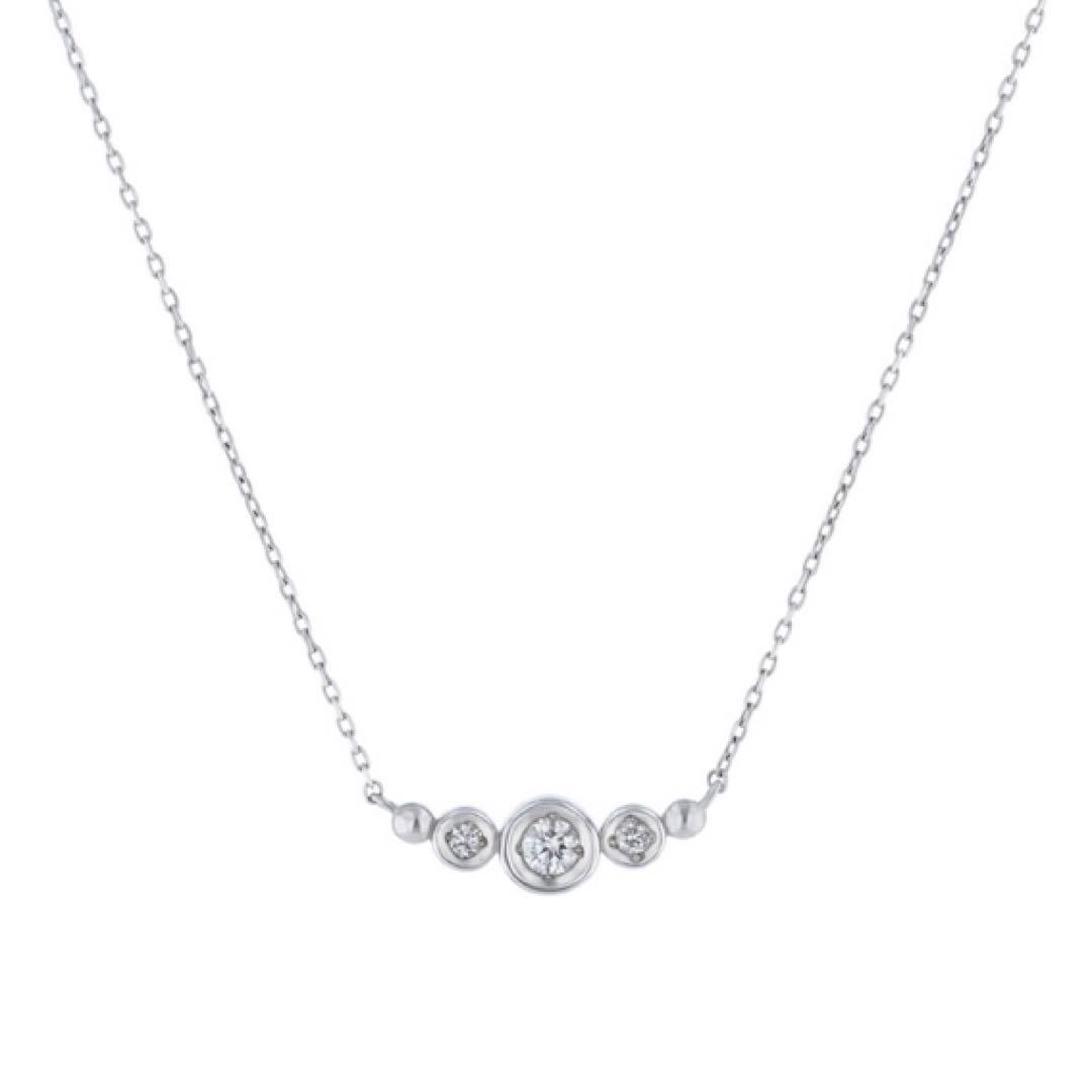 K10WG ダイヤモンド ネックレス　festaria bijou SOPHIA