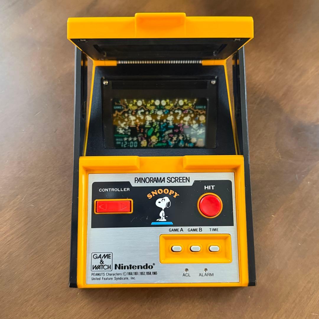 g*5様 美品動作品★任天堂 ゲームウォッチ パノラマスクリーン スヌーピー