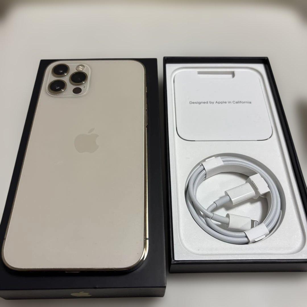 iphone12 Pro 本体 512GB ゴールド　強化ガラスフィルム付