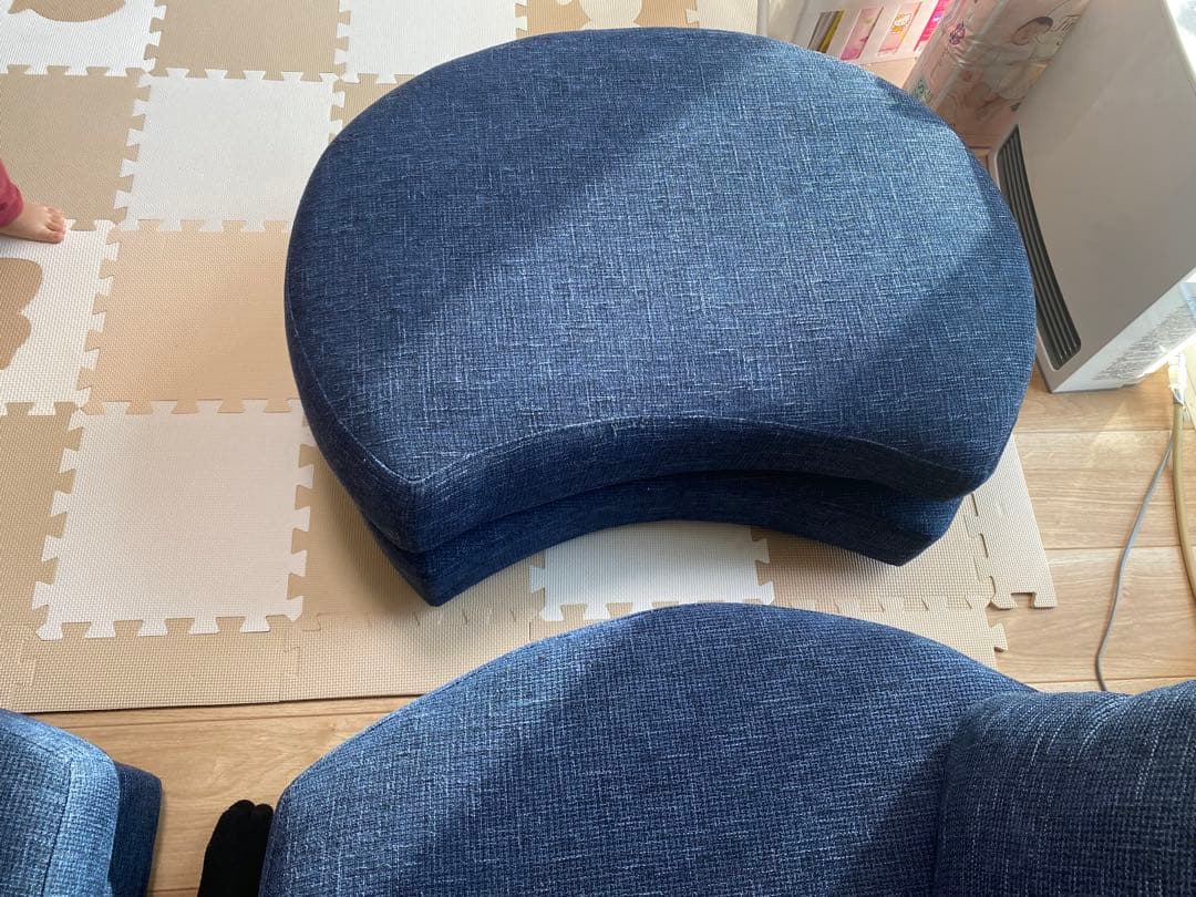 【セット販売】おしゃれカウチソファ　幅2300 ①【合計51000円】