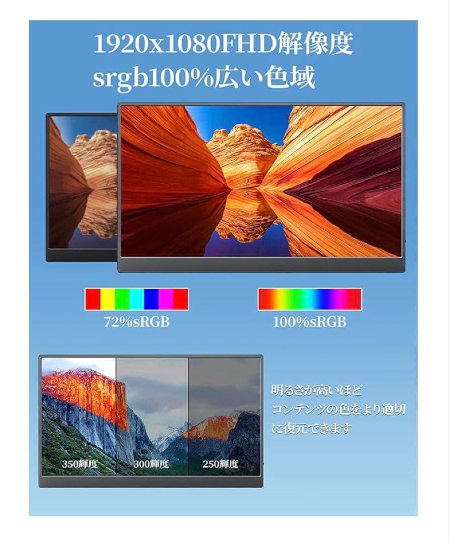 cocopar portable monitor ポータブルモニター 17.3