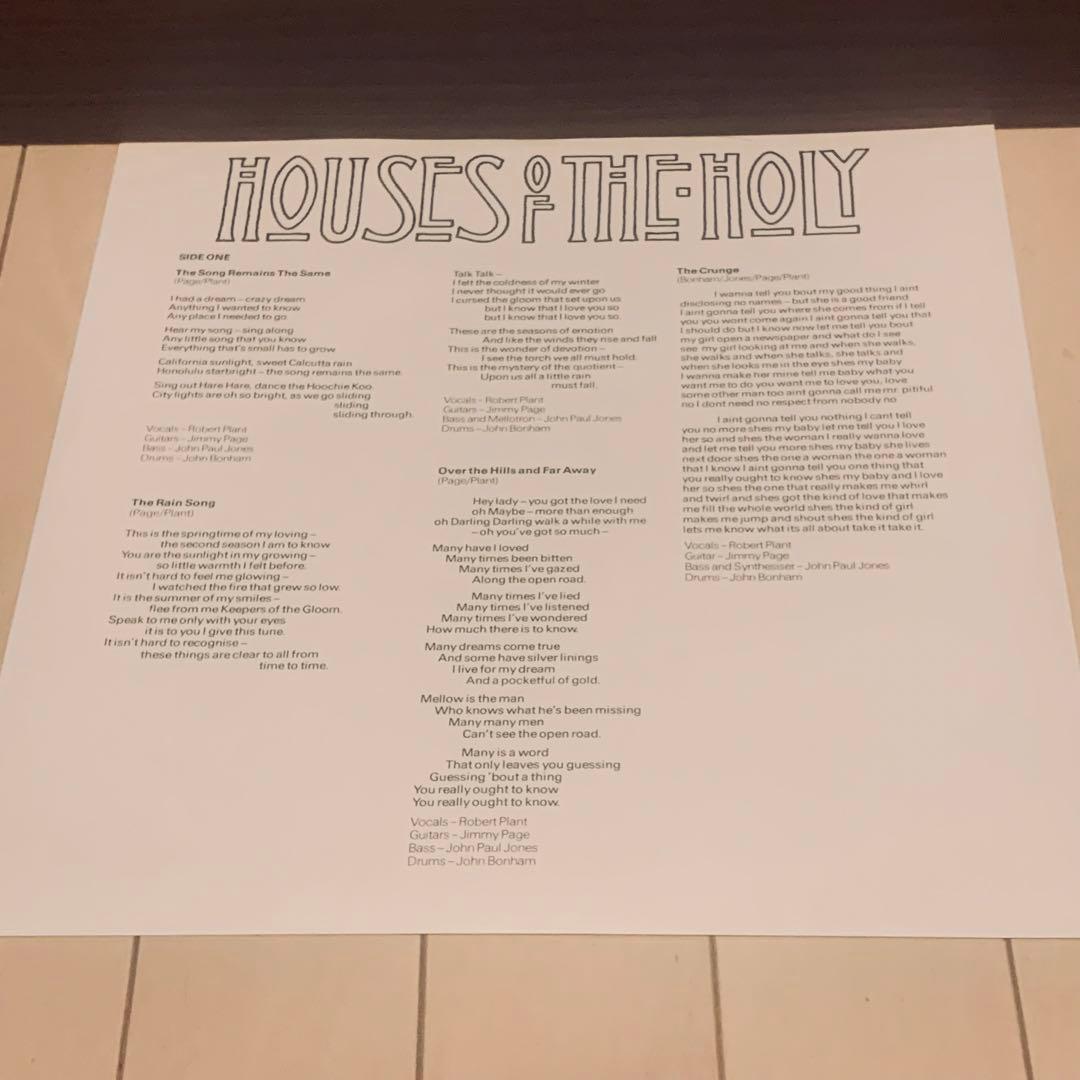 美品日本盤帯付きレコード レッド•ツェッペリン『聖なる館』