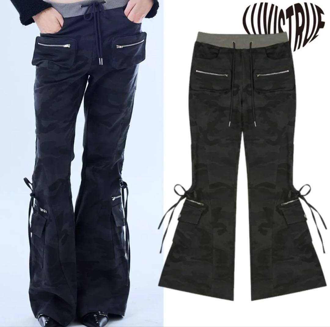 パンツ LUV IS TRUE BOOTSCUT POCKET CARGO PANTS